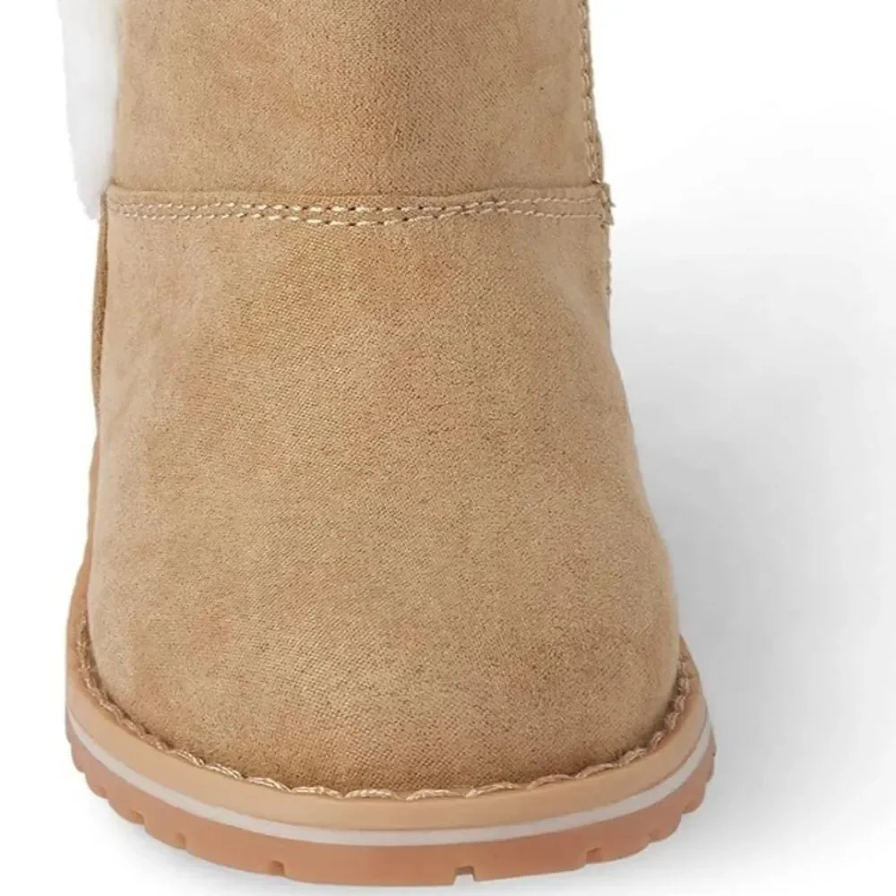 Gymboree Girls Micro Suede Faux Fur Casual Tall Boots size 2